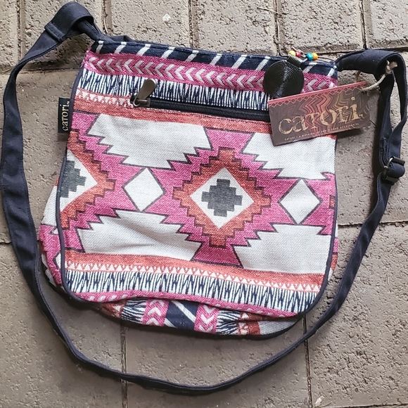 Catori Southwestern Beaded Cross Body Bag - Picture 2 of 4